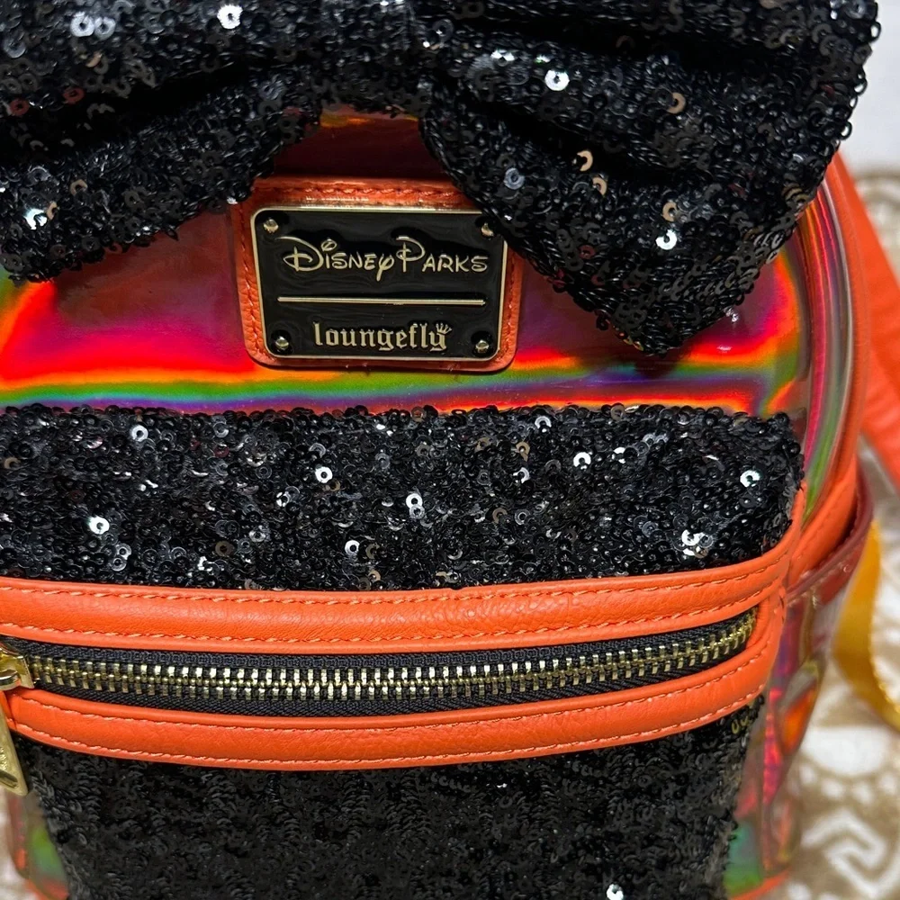 Loungefly Minnie Mouse Sequin Mini Backpack - Disney Parks Exclusive Unisex